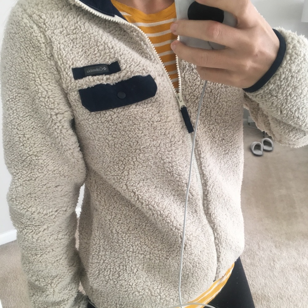 Columbia navy and Sherpa jacket